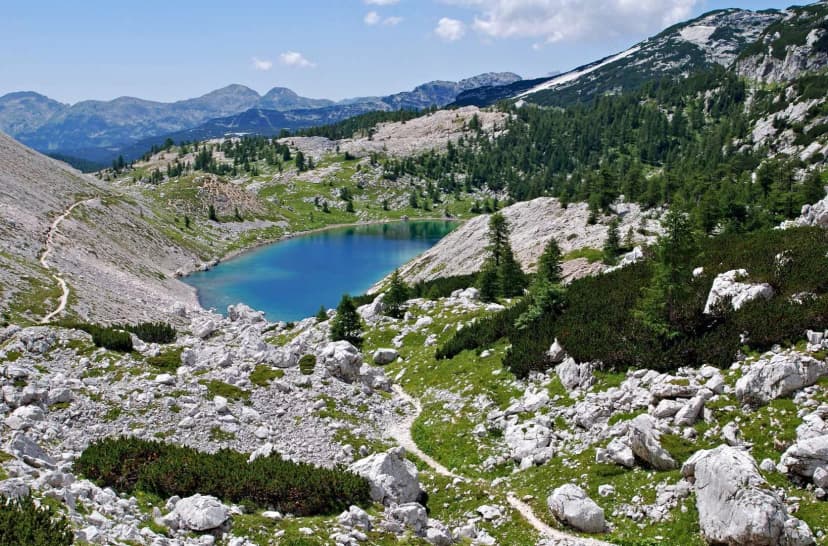 High alpine lake